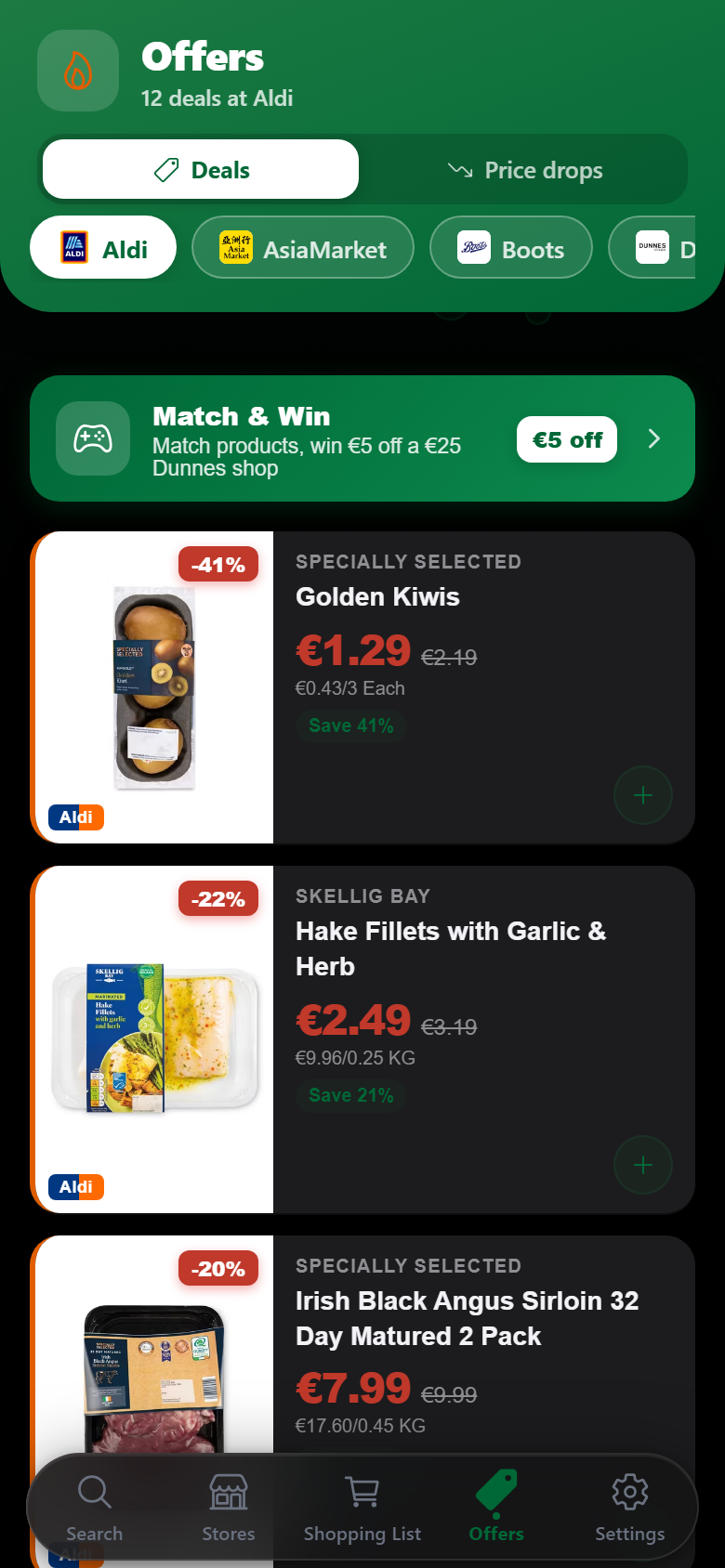 This week's Irish supermarket deals and detected price drops